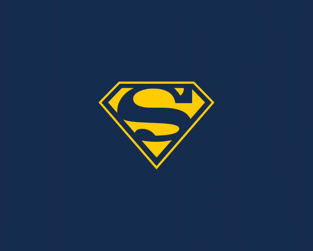 Superman, Супермен, Минималистичный, желтый, superheroes, simple, темный, dark, простые, супергерои, minimalistic, yellow