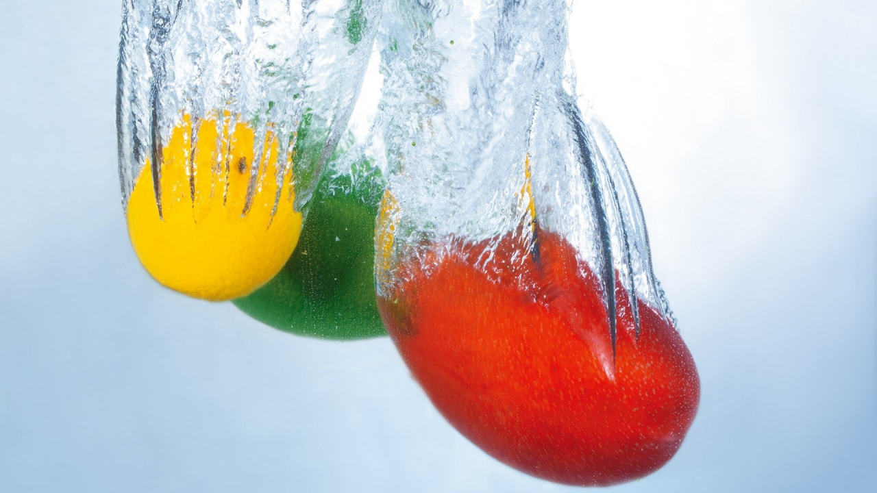 detail, water, fruits, 