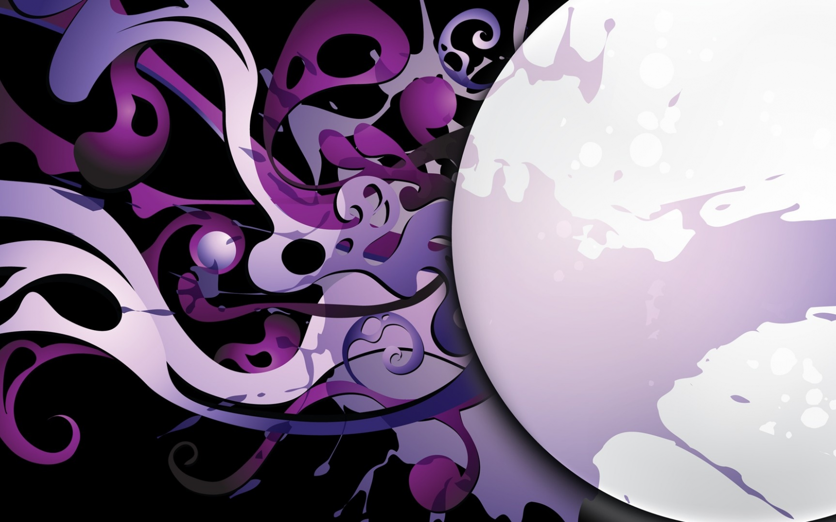 pattern, black background, splashes, vector, графика, purple, graphics, вектор, черный фон, фиолетовый, брызги, шаблон