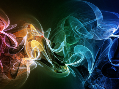 abstract, smoke, многоцветная, радуга, абстрактное, дым, rainbows, multicolor