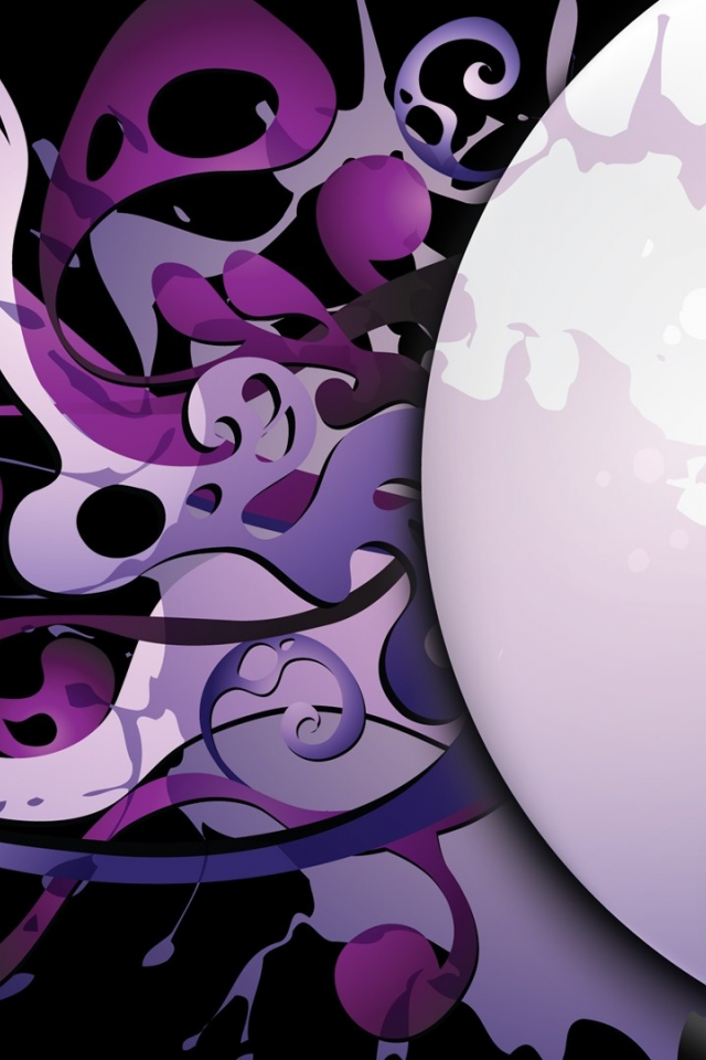 pattern, black background, splashes, vector, графика, purple, graphics, вектор, черный фон, фиолетовый, брызги, шаблон