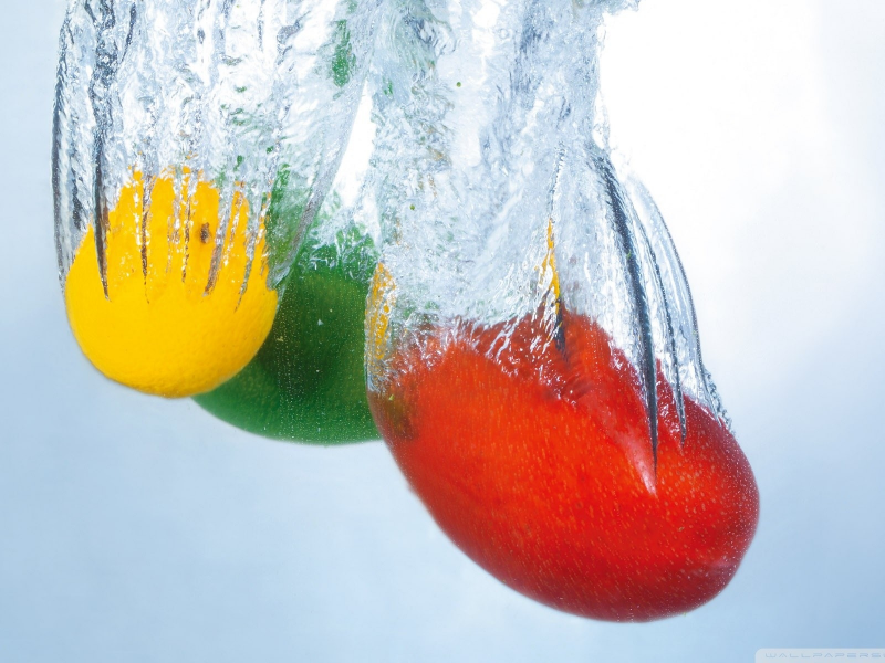 detail, water, fruits, 