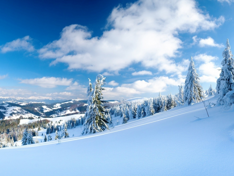 горы, холод, деревья, природа, небо, льда, skies, пейзажи, облака, trees, ice, синие, frozenpeaks, snow, clouds, nature, blue, landscapes, cold, снег, mountains