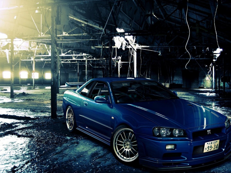 rims, tuning, огни, cars, lights, настроенная, автомобили, Nissan Skyline R34 GT-R, tuned, диски, тюнинг