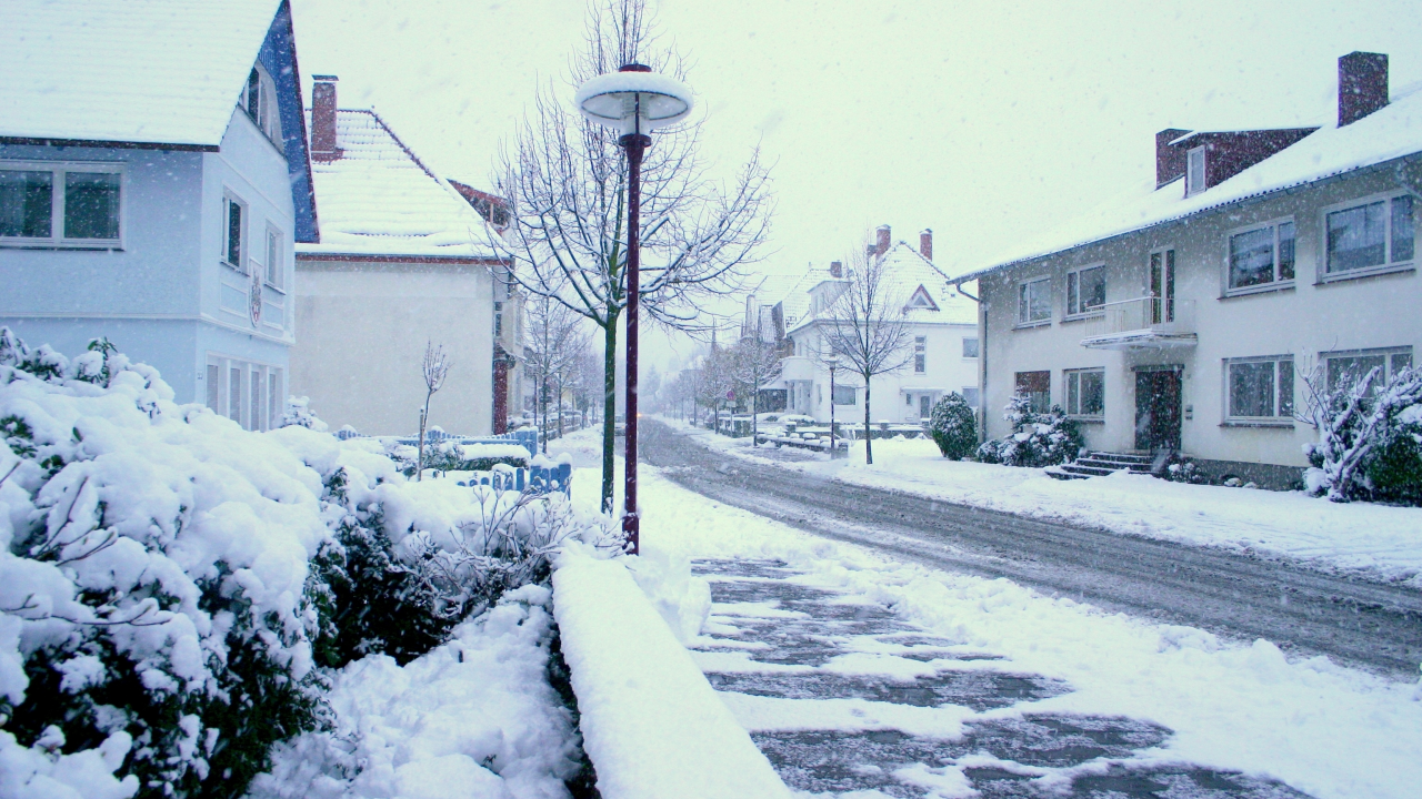 Зима, улица, snowy street, снег, winter, город