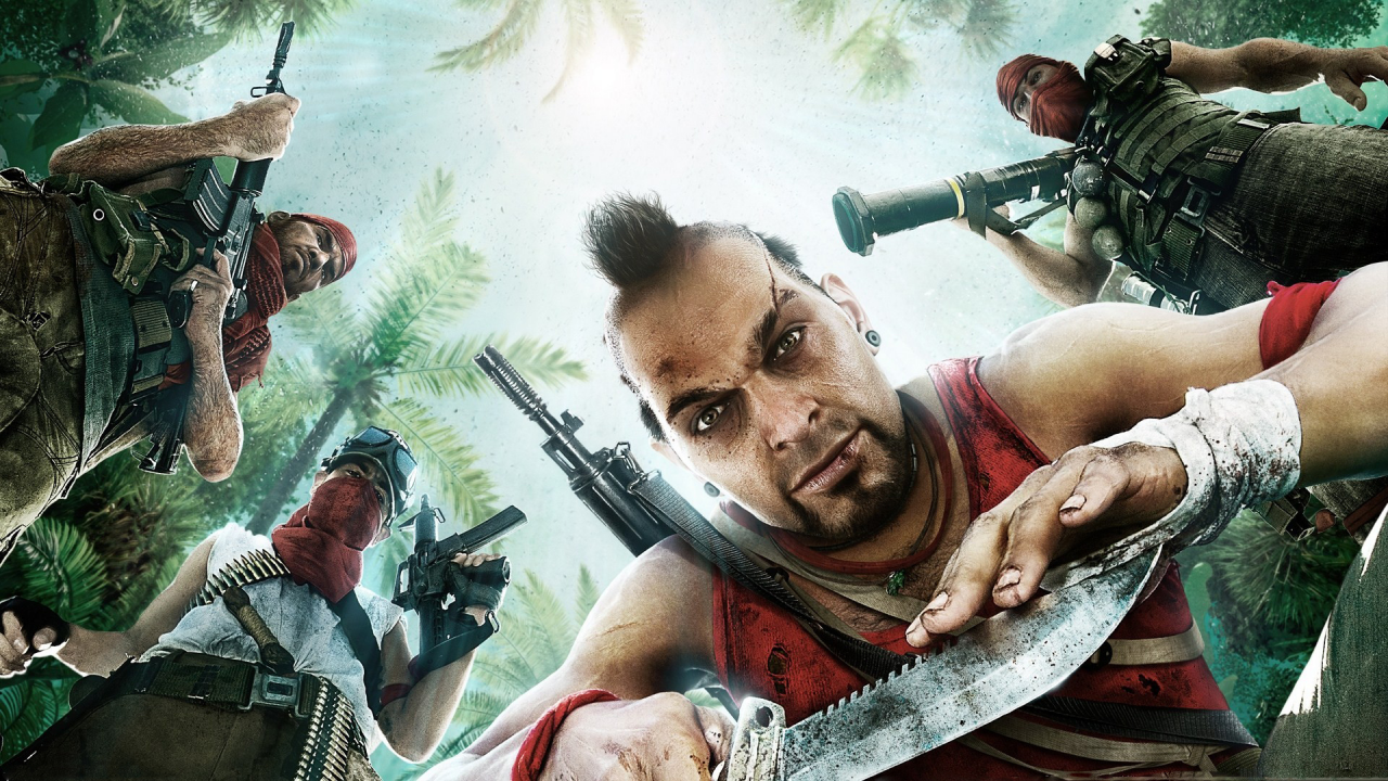 оружие, мужчины, Игра, арт, far cry 3