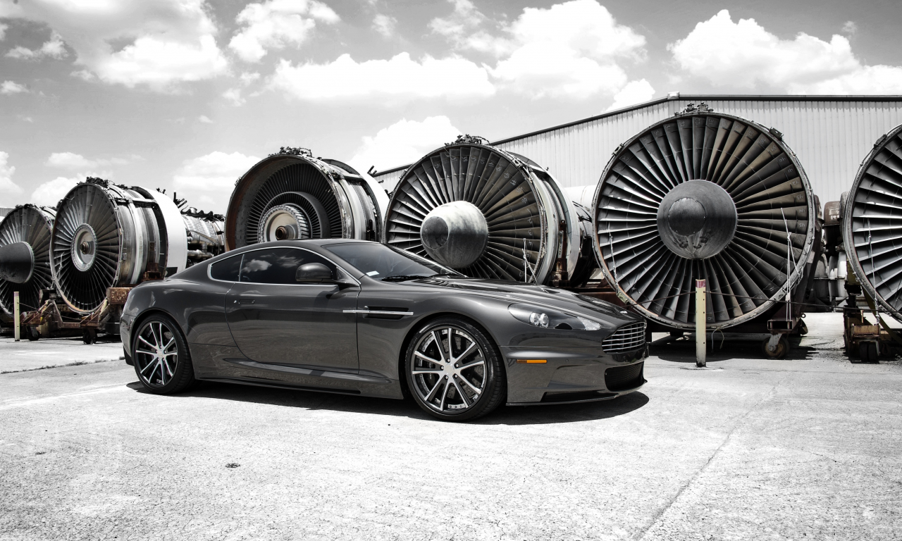 clouds, Aston martin, астон мартин, dbs, sky, дбс, серый, grey