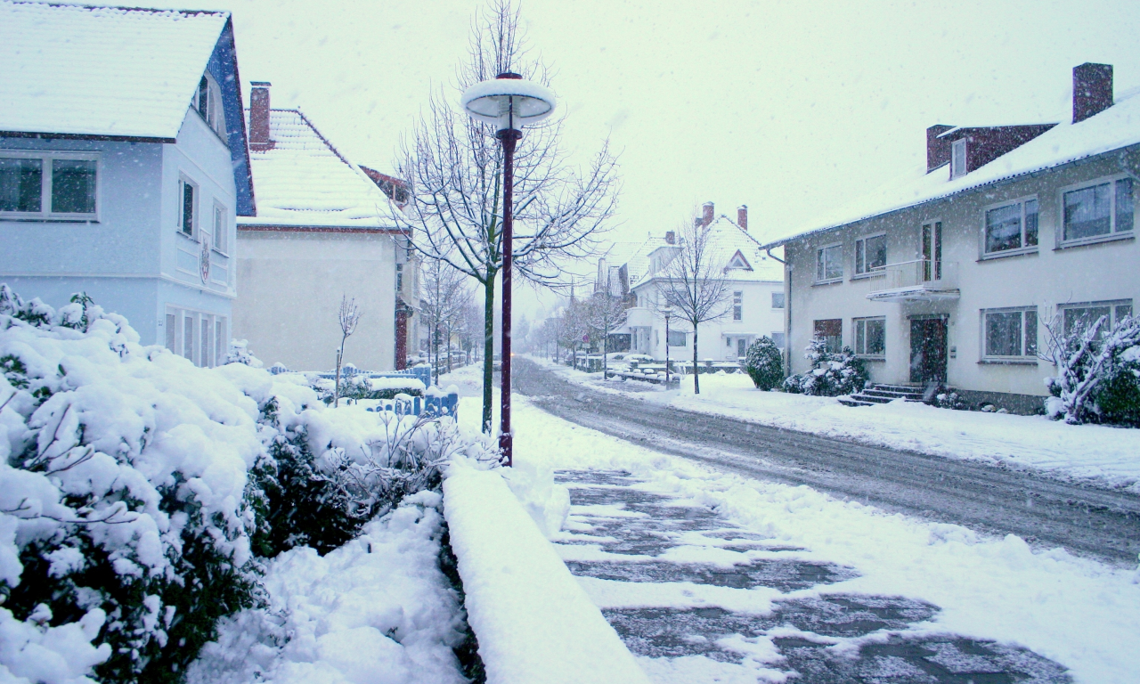 Зима, улица, snowy street, снег, winter, город