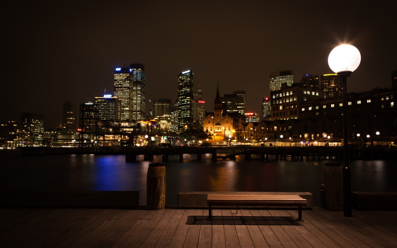 night, cities, water, , cityscapes