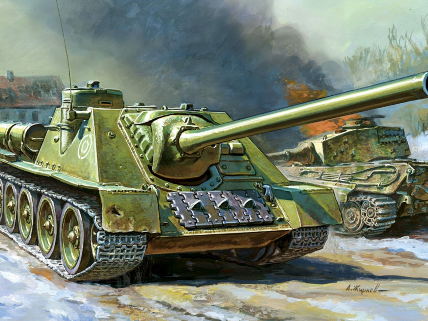самоходно-артиллерийская установка, советская, Су-100