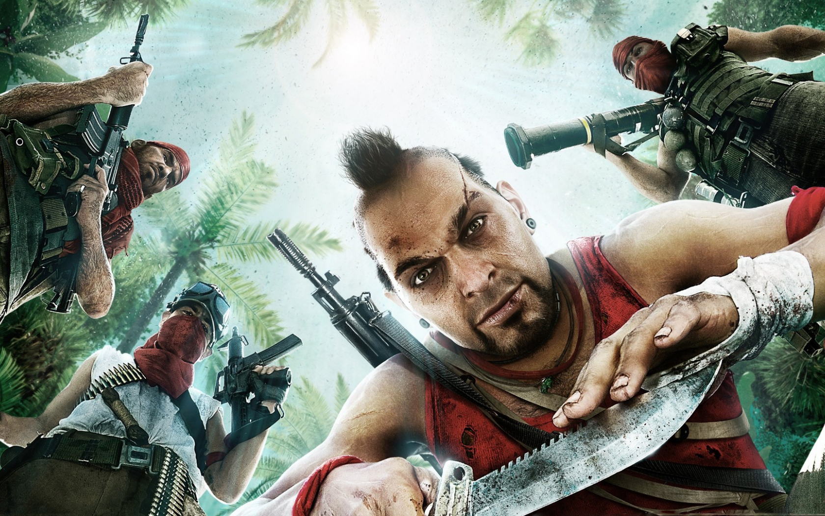 оружие, мужчины, Игра, арт, far cry 3