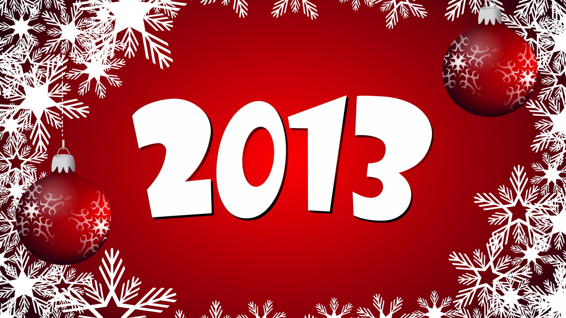 шары, new year, Новые год, снежинки, 2013