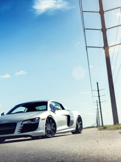 vehicles, automobile, skies, , Audi R8, Audi, roads