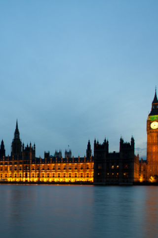 england, night, river, Great britain, bridge, buildings, big ben, city, lanterns, london, lights