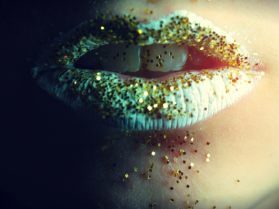 glitter, lips, 