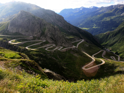 mountains, , roads, Gotthard Pass