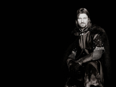 Шон бин, властелин колец, boromir, черный фон, sean bean