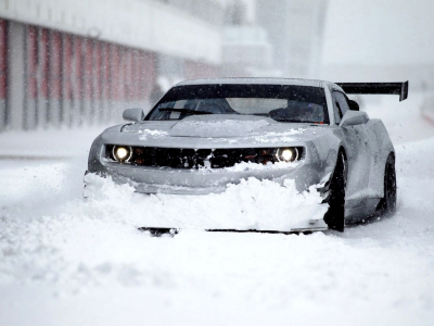 автомобиль, Car, camaro, zl1, chevrolet, winter, wallpapers, обоя, snow