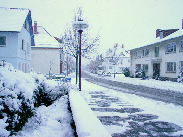 Зима, улица, snowy street, снег, winter, город
