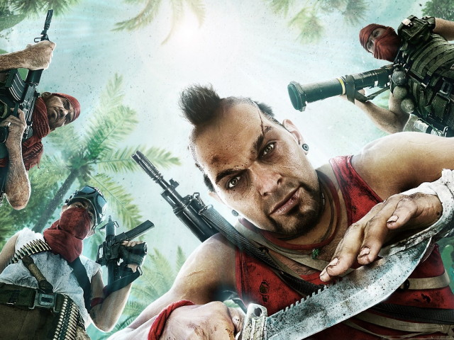 оружие, мужчины, Игра, арт, far cry 3