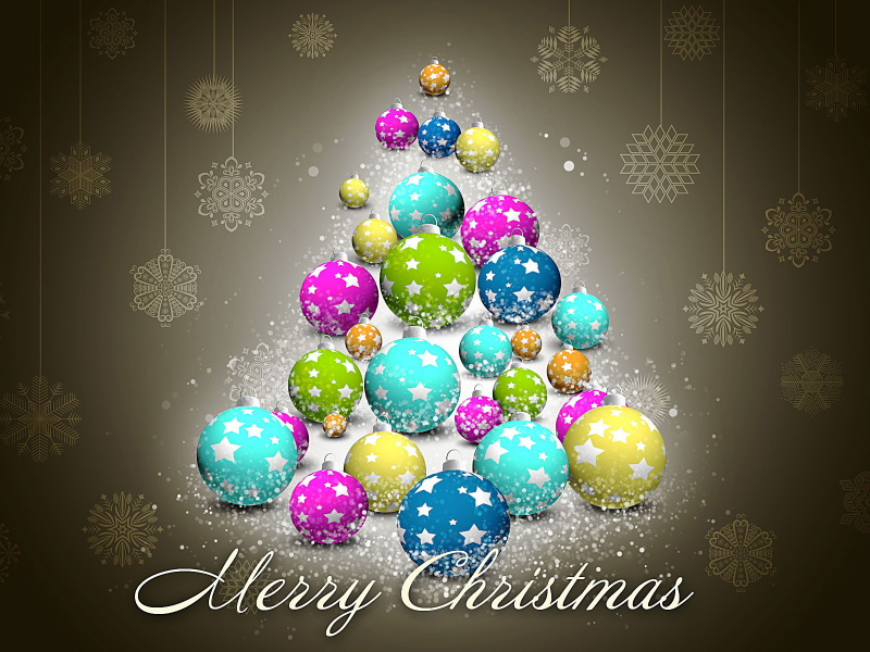 шары, праздник, новый год, елка, украшения, Merry christmas