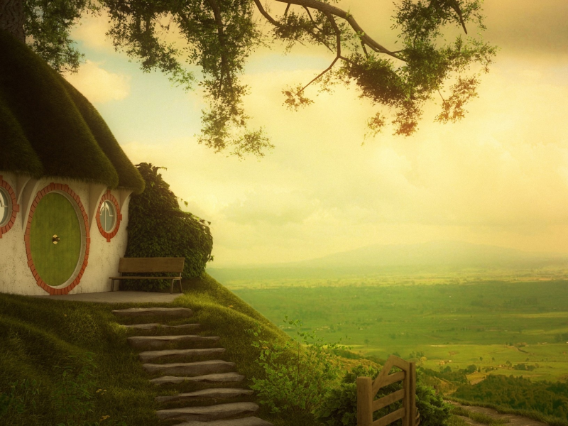 властелин колец, шир, нора, the lord of the rings, Арт, the shire