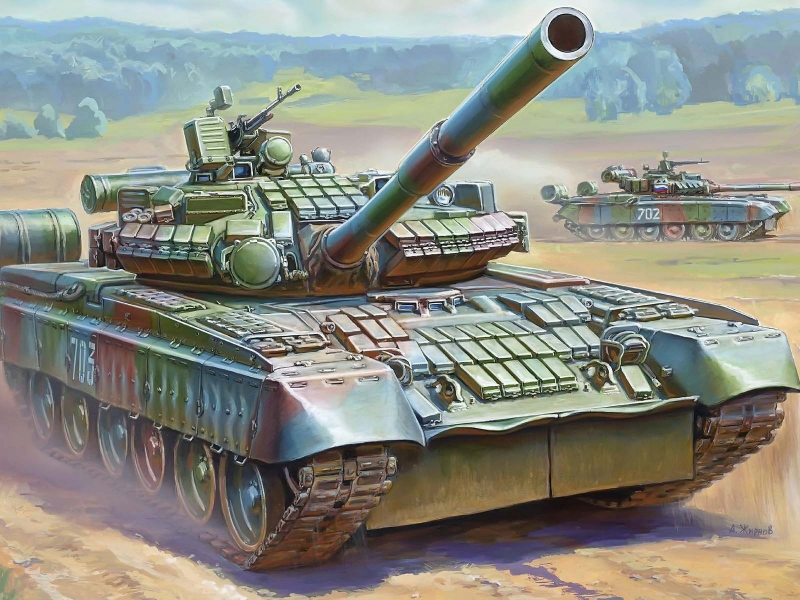 танк, Российский, основной, пушка, т-80бв, 125-мм, боевой