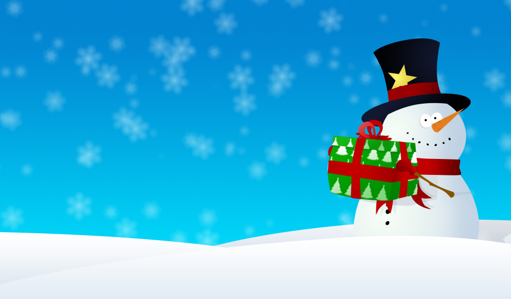 Christmas, новый год, графика, рождество, new year, снеговик