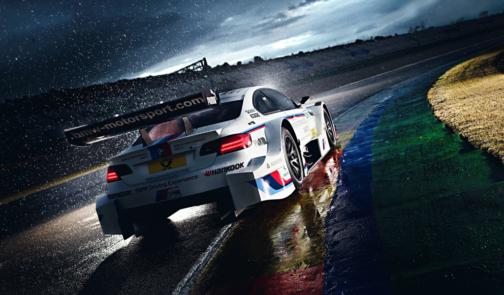 competition, morning, white, team, m3, Bmw, m power, track, race, dtm, rain