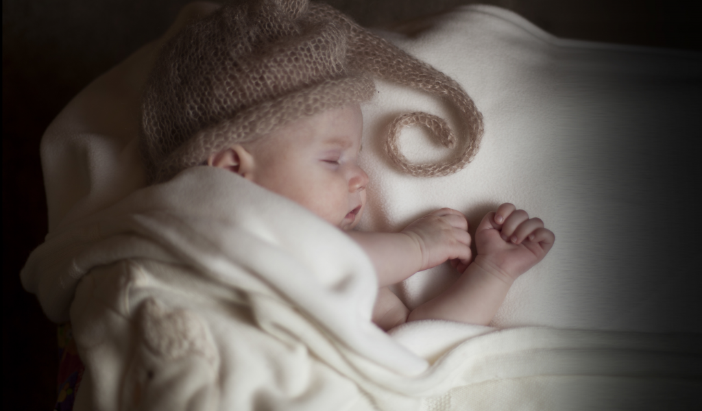 спит, шапка, младенец, одеяло, сон, дети, Малыш, ребёнок