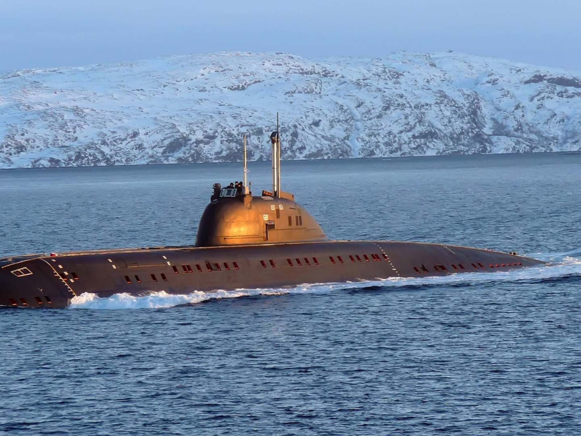 снежные, дали, океане, лодка, в, Флот, подводная, в, submarine