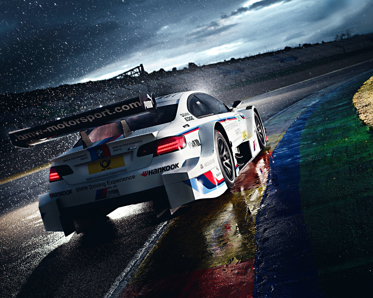 competition, morning, white, team, m3, Bmw, m power, track, race, dtm, rain