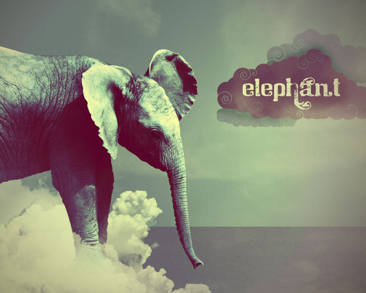 elephant, Слон, туча, стиль