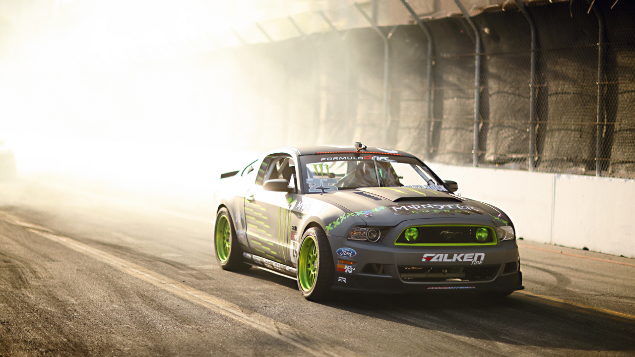 gt, Ford, competition, sportcar, team, monster energy, tg-500, falken, tuning, mustang, drift