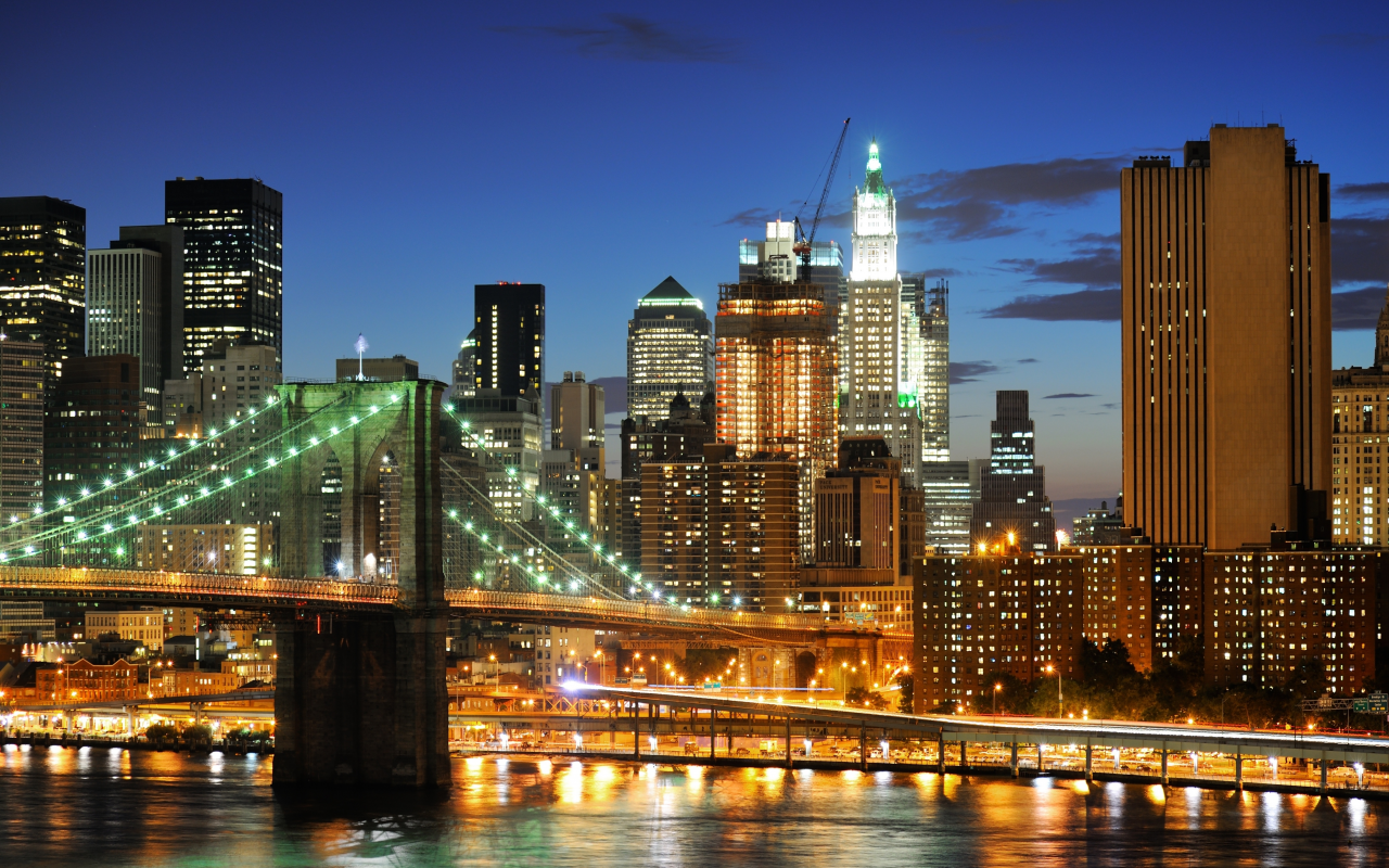 бруклинский мост, New york city, usa, brooklyn bridge, нью-йорк, nyc