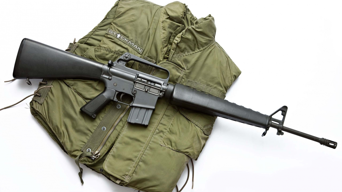 винтовка, Оружие, автоматическая, m16, американская