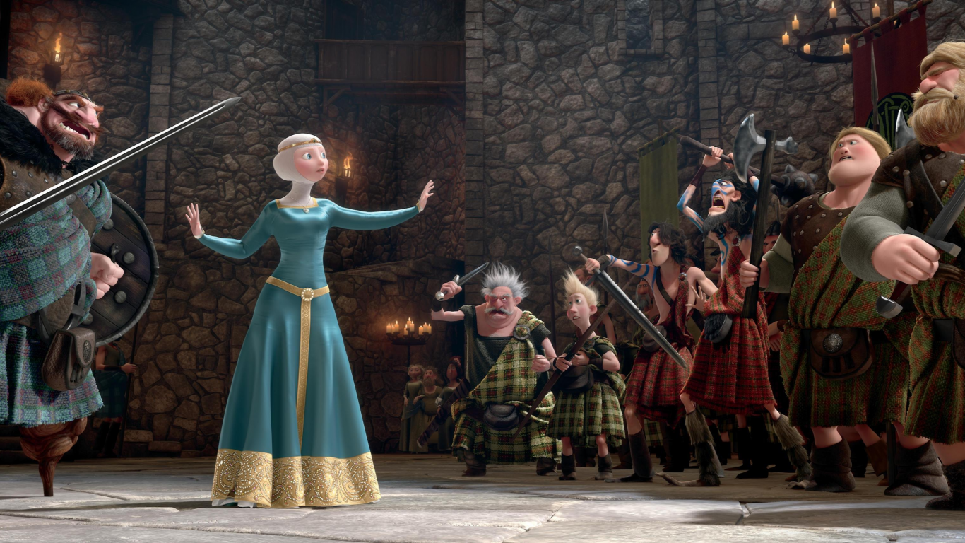 princess, film, queen, scotland, red hair, pixar, merida, Brave, the movie, disney, king, warriors