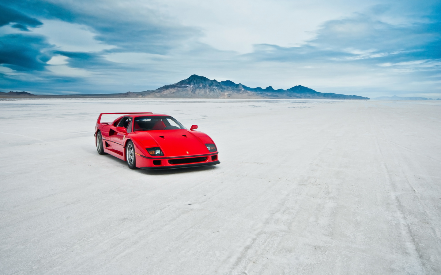 озеро, Ferrari f40, машина