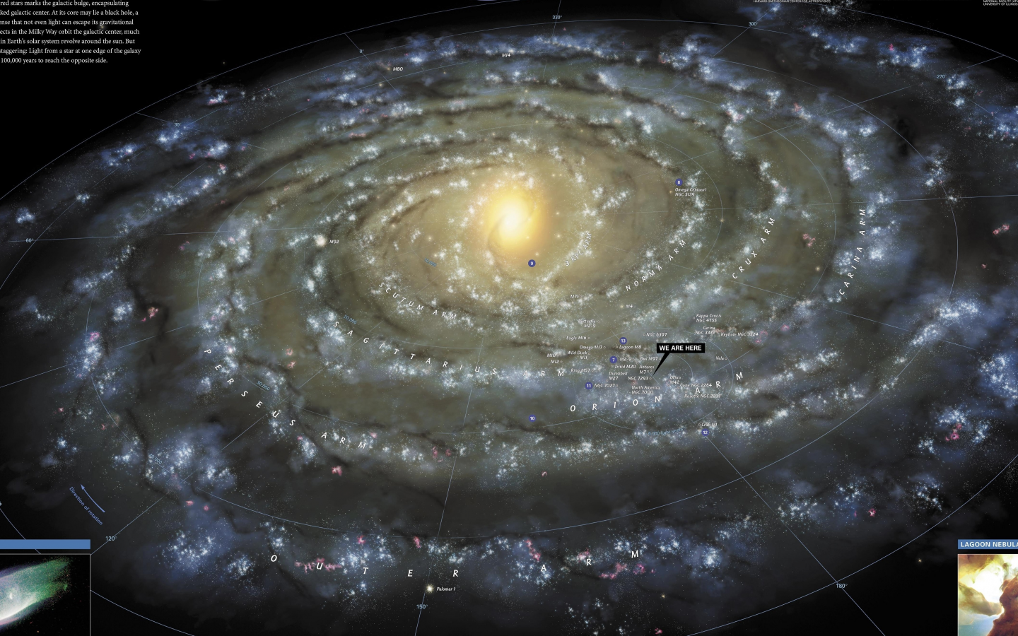 галактика, карта, Milky way, млечный путь, galaxy