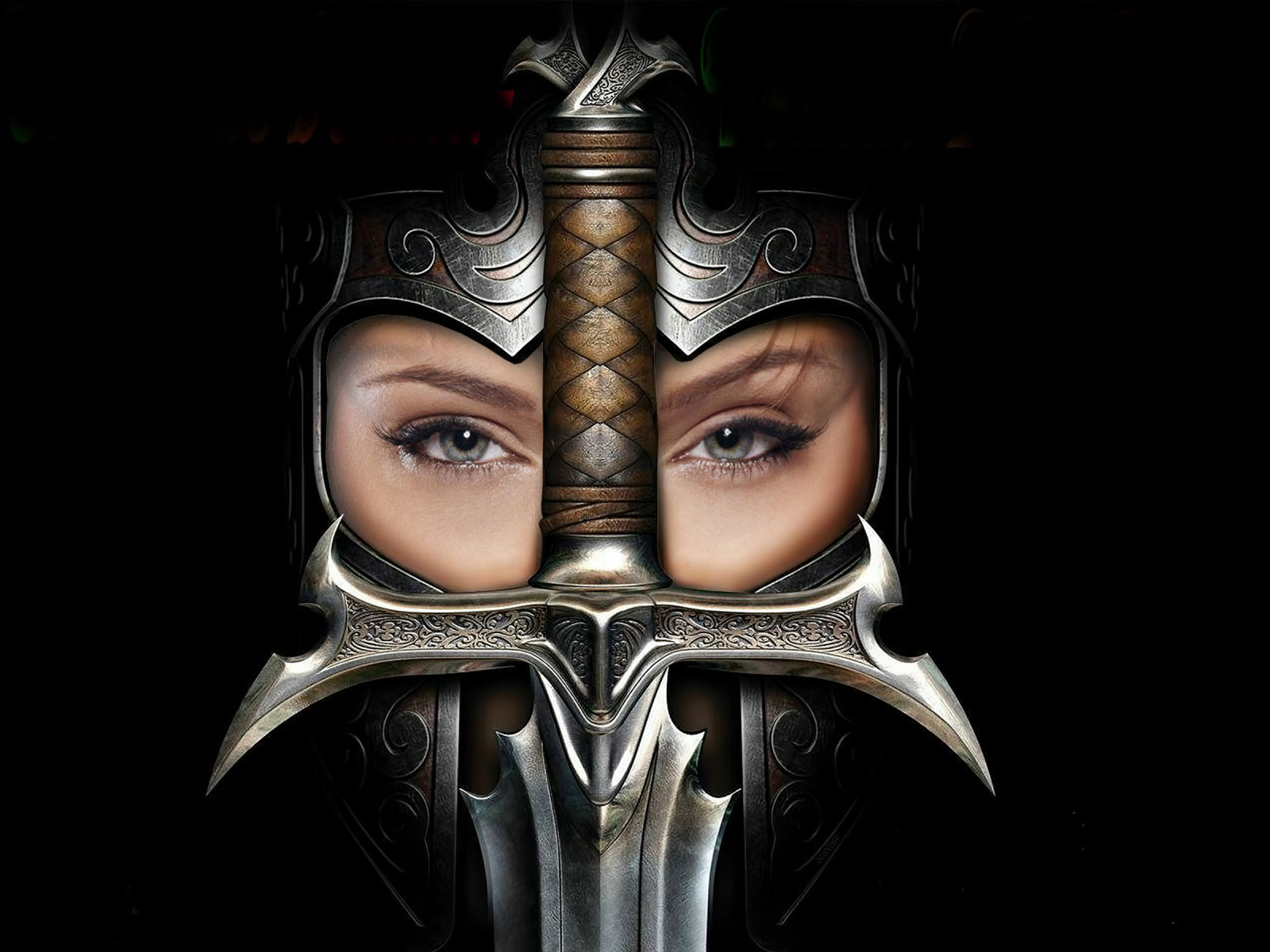 Культ королевства ереси, меч, шлем, девушка