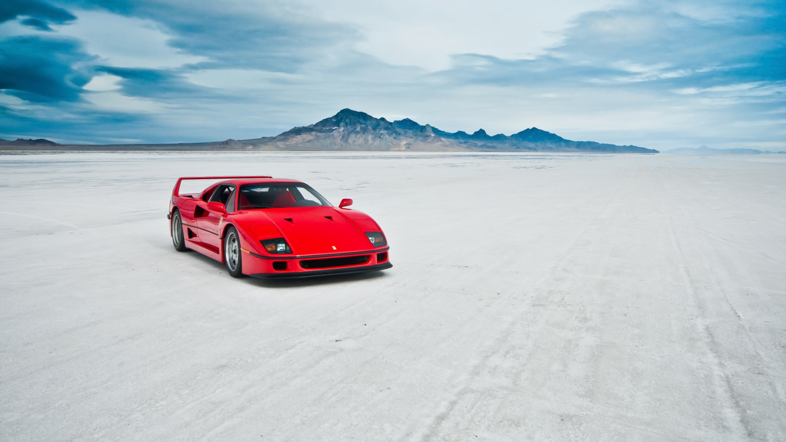 озеро, Ferrari f40, машина