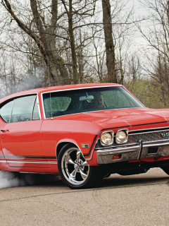 car, wallpapers, ss, muscle, chevrolet, chevelle, 1968, обои