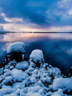 стокгольм, швеция, камни, Stockholm, вода, sweden, природа, снег