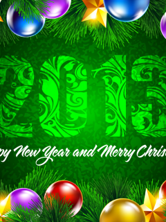 2013, новый год, зеленый, фон, merry christmas, Happy new year