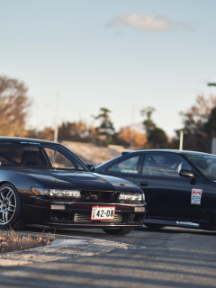 silvia, s13, черная, s14, Nissan, auto, ниссан, авто, black, сars, сильвия