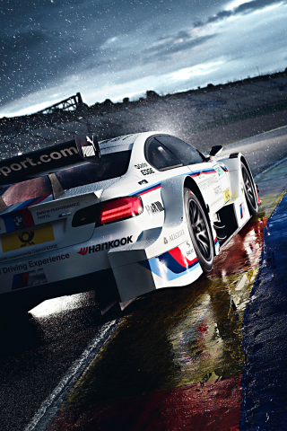 competition, morning, white, team, m3, Bmw, m power, track, race, dtm, rain