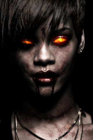 zombie, undead, gore, sexy, zombi, untot, blood, ужас, scary, horror, Rihanna