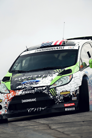 gymkhana, tuning, monster energy, sportcar, smoke, ken block, Ford, fiesta, drift