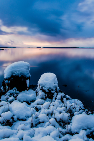 стокгольм, швеция, камни, Stockholm, вода, sweden, природа, снег