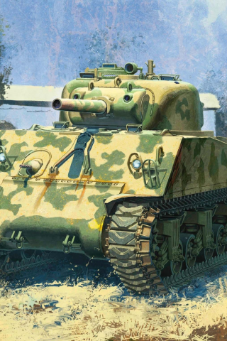 танк, 105 мм, Средний, сша, the pacific, sherman, гаубичный, ww2., m4